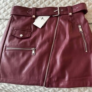 Faux Leather Skirt